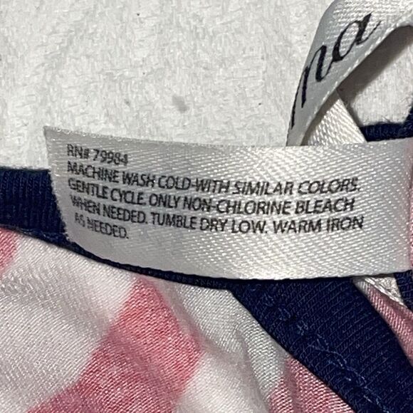 Soma Red and White Striped Pajama Tank Top Size M - Picture 4 of 4